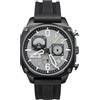 AVI-8 Mens 45mm Hawker Hunter Retrograde Chronograph Tactical Black Japanese Quartz Pilot Watch with Rubber Strap AV-4052-R1