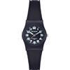 Miykon Easy Reader - Orologi da donna in resina nera, numeri arabi o indici, lancette luminose, quarzo giapponese, resistente all'acqua fino a 100 m, 26 mm, Quadrante nero, numeri arabi verdi e