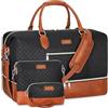ITIEZY Borsa da viaggio per weekend da donna con scomparto per scarpe, borsa da viaggio in nylon grande