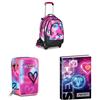 Seven Bundle Zaino Trolley Scuola Elementare Bambina, Zainetto Staccabile + Astuccio + Diario