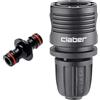 Claber Giunzione Raccordi rapidi 2 Innesti Maschi 8613 & 91009 Goccia a Raccordo Automatico, Nero