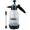 Sillar Irroratore a pressione 2L con lancia ergonomica | Spruzzatore da giardino per cura delle piante, diserbo, alberi da frutto, serre, fertilizzanti e prodotti fitosanitari