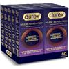 Durex Nude Sensation Extra Lube, Preservativi Ultra Sottili, Extra Lubrificati, 60 Profillatici