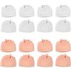 Yitexin 8 Coppie Silicone Separatore Dita Piede Pedicure, Traspirabile Distanziatore Dita Piedi Cuscini, Alluce Valgo Correttore Metatarsale Pads (bianco e colore della pelle, 8,5 x 7,3 x 2,2 CM)