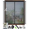 ARCOL Zanzariera Magnetica Finestra Regolabile in Larghezza - Zanzariera Magnetica per Finestre con Fettucce a Strappo, Zanzariera Finestra Accorciabile (155x180 cm, Nero)