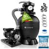 Juskys® Filtro a Sabbia 400 W - impianto Piscina ad Alte Prestazioni per 47.000 Litri, Sistema 7 Posizioni Struttura Durevole