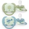 Avent Succhietto ultra soft notte 0-6m cappuccio fluorescente no bpa per pelli sensibili - philips avent
