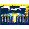 VARTA ENERGY - BLISTER 8 BATTERIE STILO AA - MASTER CARTON DA 20 PZ