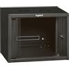 ARMADIO RACK LEGRAND 19" 12 UNITA'' DA MURO (A)625 x (L)600 x (P)450 BLACK PORTA IN VETRO