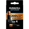 DURACELL OPTIMUM BLISTER 4 STILO AA (LR6/MX1500)