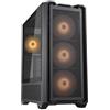 COUGAR MX600 RGB (BLACK) - PC CASE TOWER - VENTOLA RGB 3*140+120mm