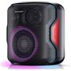 SHARP PS-921(BK) - SPEAKER BLUETOOTH PORTATILE TWS - 130W - FLAC - IPX5 - GIOCO LUCE LED RGB - NERO