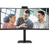 AOC CU34E4CW - MONITOR 34" IPS WQHD CURVO 120HZ - WEBCAM 5MP - HDMI - DP - USB - W3Y