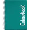 QUADERNONE COLOURBOOK A4 SPIRALATO BLU ZAFFIRO 150 FOGLI 1 RIGO COL25580