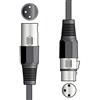 Qtx 6 m spina XLR poli a presa XLR cavo Lighting DMX - nero