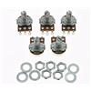 Dopro 5x Audio 250K 16mm Base Chitarra Mini Potenziometri w/Short Split Shaft Potenziometri A250K
