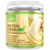 Ultimate Italia - Crema proteica al 30% spalmabile, senza zuccheri - 250g - gusto cioccolato bianco - senza lattosio e glutine - 100% vegetale - poche calorie, con vitamine