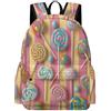 TPISLI Zaini Scolastici Candy Printed Bambine Classe 4 Borsa Scuola Colorful Bambino 7 Anni Cartella Scolastica Primaria Backpack, Gite Tempo Libero Uso Quotidiano