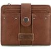 Montana West X Wrangler Portafoglio da donna piccolo portafoglio da donna con porta carte di credito rimovibile, marrone, western