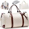 GARPROVM Borsa da viaggio per abiti da donna, 3 in 1 Convertibile, borsa per vestiti con 2 scomparti, design con scomparto rimovibile per bagagli a mano, impermeabile, borsa da viaggio per il fine