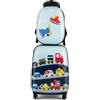 MonTravel Set Trolley per Bambini 2 Pezzi Valigia Rigida e Zainetto Coordinato Bagaglio a Mano con Ruote Girevoli per Viaggio Scuola e Tempo Libero 46,5x22x32,5 cm Fantasia Traffic