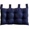 ED ENJOY HOME Enjoy Home, Testiera letto a cuscino, in cotone, 70 x 45 cm, Blu