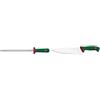 Sanelli Premana Professional Acciaino, Acciaio Inossidabile, Verde/Rosso, 30 Cm & Premana Professional Coltello Trinciante, Acciaio, Verde/Rosso, 25 Cm