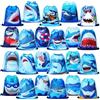 Marsui 24 sacchetti con coulisse a forma di squalo, per bambini, per feste | Regalo di squalo Goodie Treat Candy Supplies Ocean coulisse zaino festa di compleanno bomboniera per baby shower spiaggia