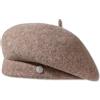 LumiSyne Cappello Basco Per Donna Berretto Francese Classico Misto Lana Tinta Unita Con Decorazione In Metallo Regolabile Vintage Cappello Da Artista Pittore Berretti Leggero Caldo Per Autunno Inverno