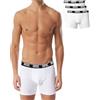 Diesel - Confezione da 3 boxer lunghi da uomo elasticizzati - UMBX Sebastian, bianco, M