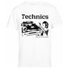 Generico Dj Technics Teach Them Well T-Shirt Bianca da Uomo A Maniche Corte