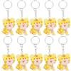 Toyvian 21 pezzi portachiavi a forma di tigre carino ciondolo in PVC decorativo per borsa portatile piccola tigre figure adatte per adulti durevole e ricco di dettagli