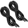 LALADEFIEE 2 Pezzi Prolunga Accendisigari Auto 12v, Cavo 4 Pin per Telecamera Retromarcia Auto, Nero, Design Compatto