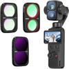 Generic ND e CPL per DJI Osmo Pocket 4 Pro, ND16 LPR Diffusion 1/4 Filtri Accessori per Obiettivi, Vetro Ottico Multirivestito Telaio in Alluminio, CPL+ND16+Diffusion 1/4