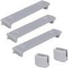 ARMYJY Treppiede rialzato per DJI Lito 1 X1, gambe di supporto in ABS ultraleggero con finitura resistente ai graffi per riprese aeree stabili, 5,7 cm (grigio)