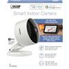 Feit Electric CAM1/WIFI 1080p HD Indoor WiFi Smart Home Telecamera di sicurezza con visione notturna, audio a 2 vie, funziona con Alexa & Google Assistant, bianco