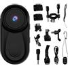 YWNYT Mini action camera per pollice, obiettivo grandangolare 130°, fotocamera piccola 1080P, videocamera magnetica tascabile, clip di rotazione a 360°, mini videocamera da casco per registrazione