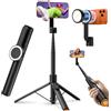 Synco Treppiede magnetico per selfie per iPhone, treppiede portatile da 13-66, con telecomando e anello in metallo per Android, rotazione a 360°, per vlogging e creazione di contenuti, descrizione a
