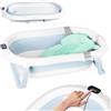 moovkee. Vasca Neonato Bagnetto Fino a 3kg - Pieghevole Vasca da Bagno Bambini Fino a 3 anni - con un Comodo Cuscino Stabilizzante - Bagno Piacevole Senza Problemi