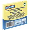 DONAU Karteczki samoprzylepne Donau 76x76mm 100 kartek jasnozólte