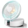NAILAO Ventilatore da Tavolo, da Scrivania con Telecomando, Silenzioso e Potente, Ventilatore Ricaricabile USB con 3 Velocità Oscillazione Ciclica, Ventilatore Portatile per Ufficio,Viaggi,Casa