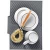Générique Tappetino di essiccazione per cucina, tappetino di scarico per ciotole, tappetino in silicone per ciotole calde, 38 x 25 cm, accessorio per scolapiatti