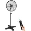 AVUXOR Ventilatore da esterno a piantana 50 cm con telecomando, ventilatore industriale oscillante impermeabile, motore DC senza spazzole (BLDC), 4 velocità, ideale per terrazza, garage, magazzino e officina