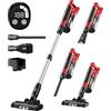 VAXCANZE Aspirapolvere senza fili da 350 W per batteria Milwaukee M18, 35 kPa, aspirapolvere leggero senza spazzole con 3 modalità di aspirazione, aspirapolvere 6 in 1 con HEPA per pavimenti, tappeti, auto