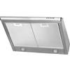 4BIG.fun Cappa aspirante da incasso, per ricircolo dell'aria di scarico, 60 cm, in acciaio inox, illuminazione a LED [classe energetica C]