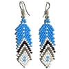 Weavish Orecchini pendenti lunghi con perline - Boho Nativi fatti a mano con perline e nappe, orecchini bohémien grandi con perline pendenti da donna, Free size, c/z perline di vetro 11/0, c/z perline