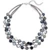 FULU AUTUMN Collana di perle in conchiglia turchese per le donne collana con ciondolo a strati bohemian estate costumi da spiaggia gioielli per le donne, 19.7 inches, Zinco, Senza Gemme