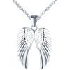 MOOFUN Ali d'Angelo Collana per Ragazze Donne- Argento Sterling 925 Collana con Ciondolo Ali Gioiello in Argento Ipoallergenico Amuleto Regalo Elegante per Fidanzata Figlia Moglie Madre