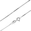 SilverAmber Jewellery Collana Donna a catena sottile in argento 925 - serpente quadrato (square snake - 0.7 mm) - 80 cm, vari stili e misure prodotto in Italia GCH00432