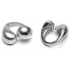 Vestopazzo anello stile peruviano,BAGUE 2 GOUTTE CROISE,misura regolabile,taglia unica.Lavorazione artigianale.Alluminio100% riciclato AL16225